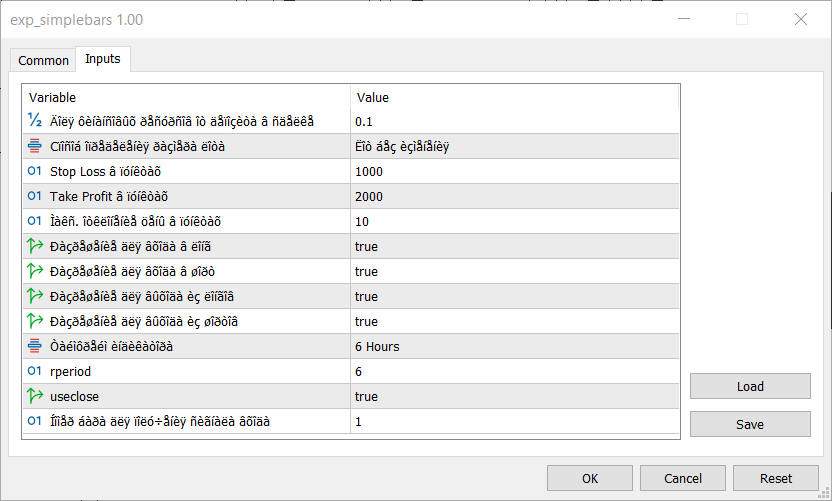 دانلود اکسپرت دستیار معامله‌گر Exp SimpleBars برای متاتریدر 5