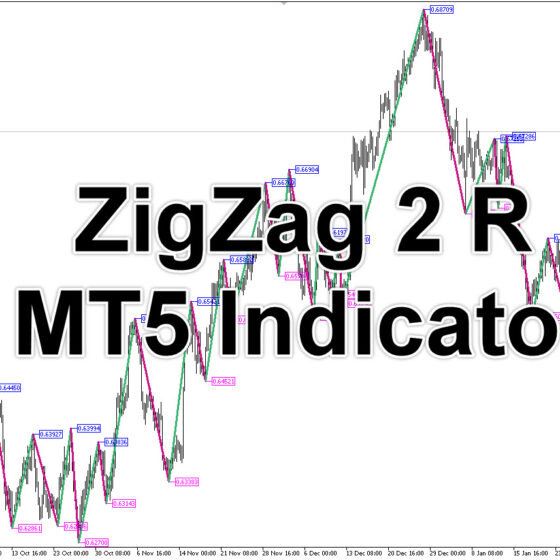 دانلود اندیکاتور نوسان گیری  ZigZag 2 R MT5 در بازار فارکس