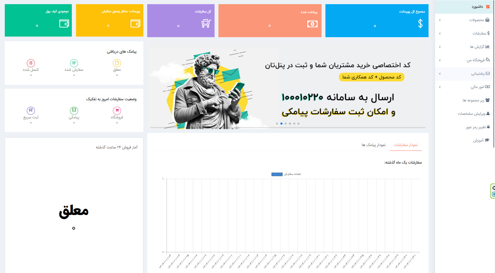 📊 مشاهده تمام اطلاعات خرید در داشبورد کاربری – سریع، راحت، آنلاین!