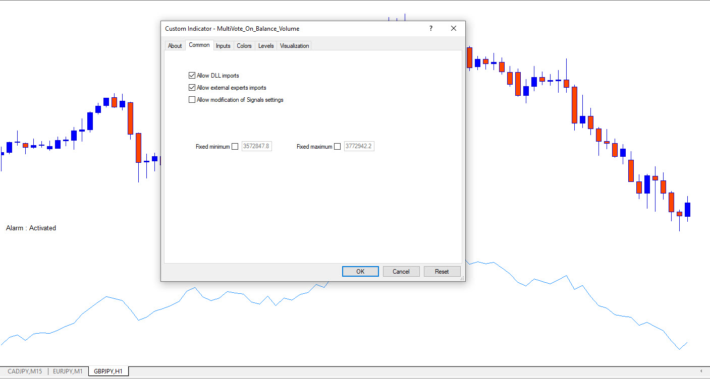 Indicator Settings