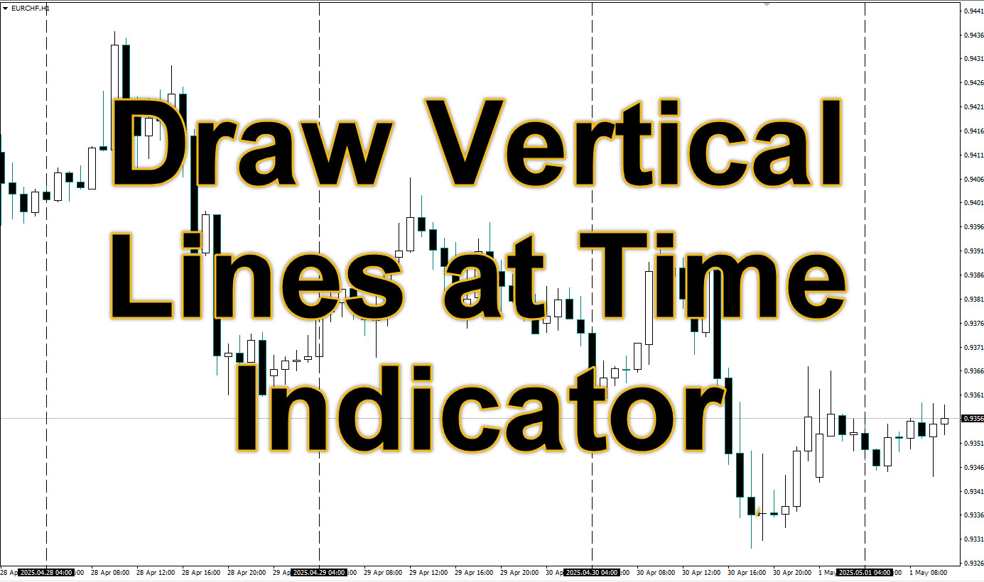 اندیکاتور Draw Vertical Lines at Time در MT4