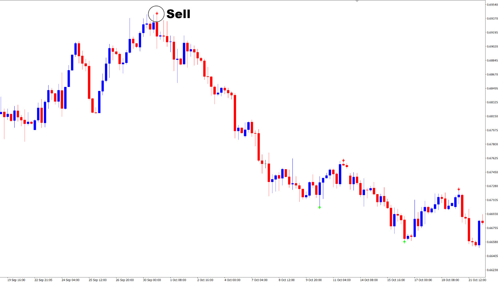 📈 نحوه معامله با اندیکاتور ZigZag Pointer در متاتریدر 4