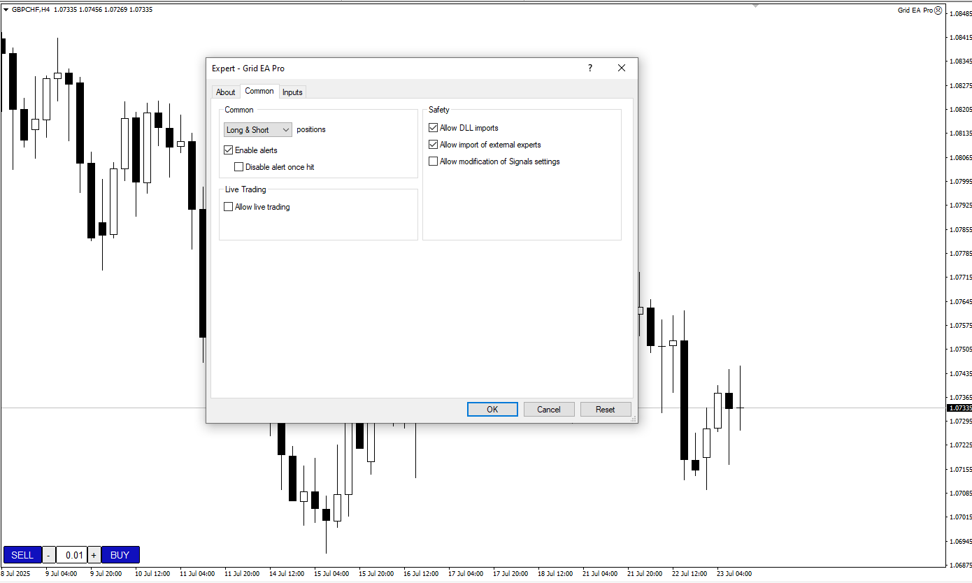 معرفی و آموزش اکسپرت Grid EA Pro بر اساس RSI