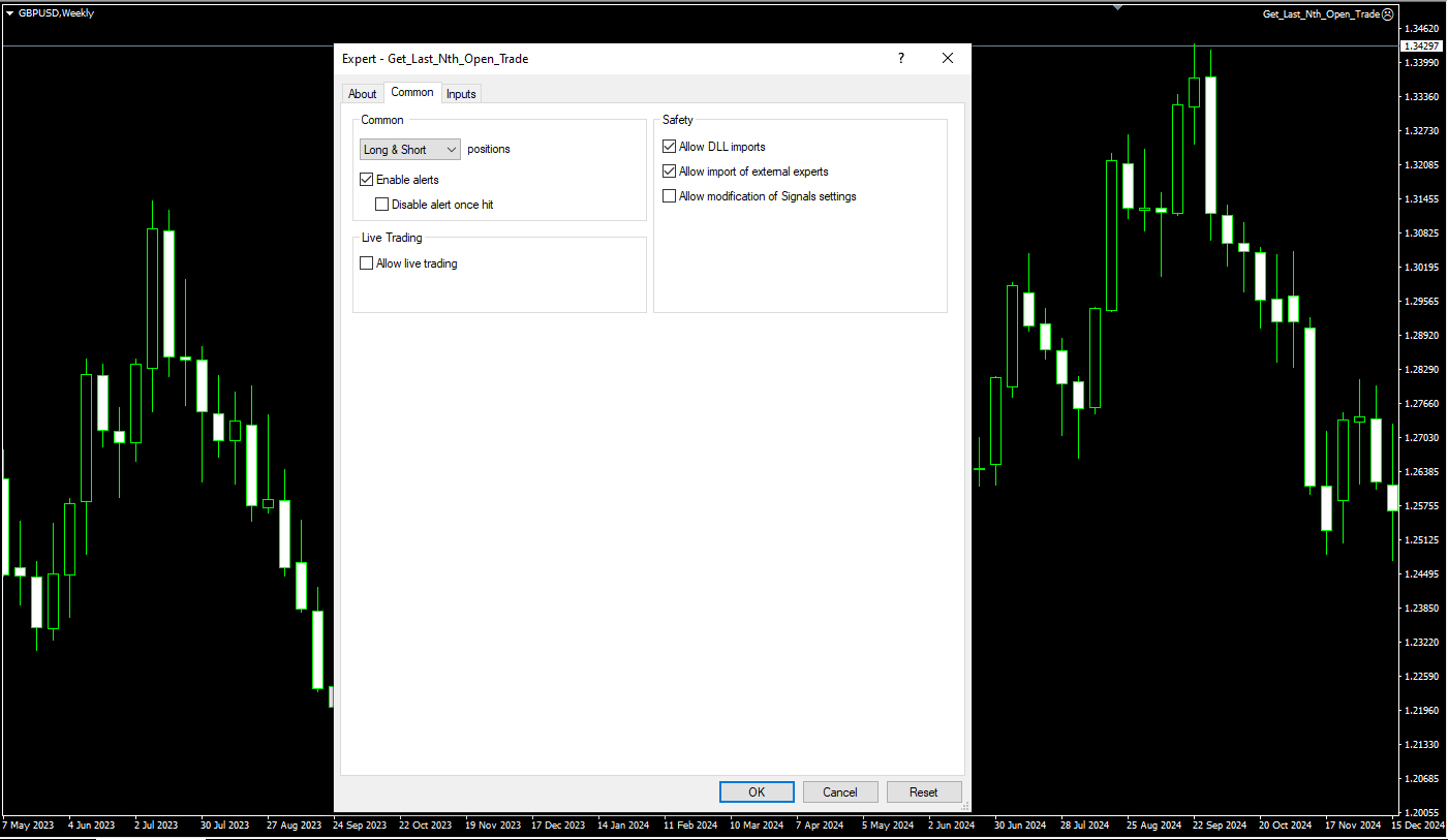 چگونه Nامین معامله فعال از انتها را در متاتریدر 4 دریافت کنیم؟