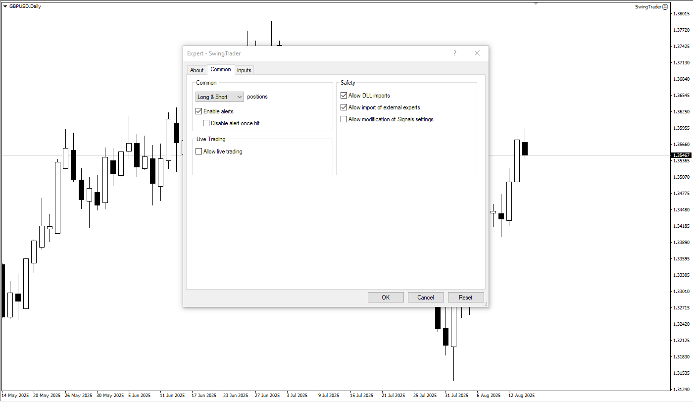 دانلود رایگان اکسپرت SwingTrader