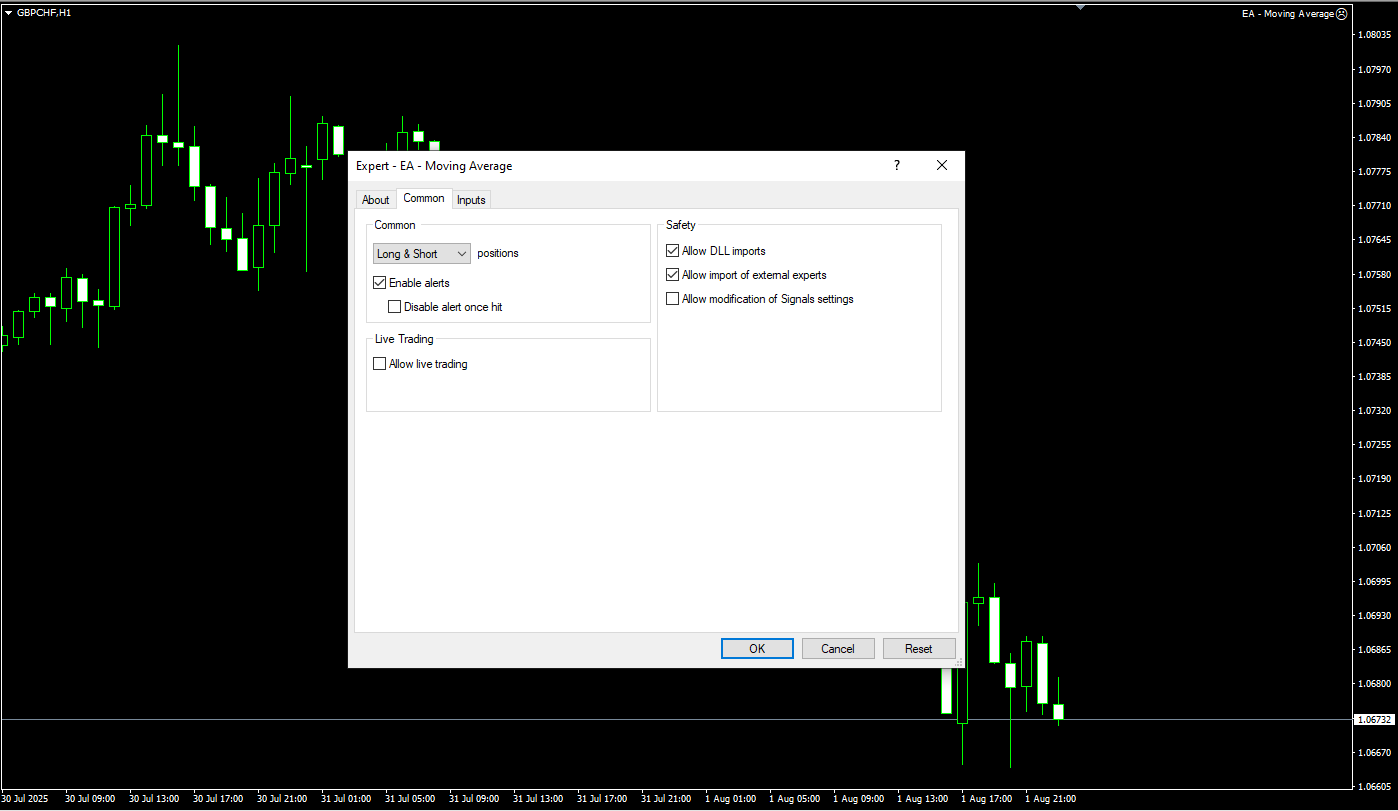دانلود رایگان اکسپرت Using Moving Averages with an EA (Sample Source Code)