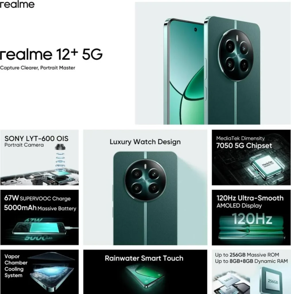 بررسی و معرفی گوشی موبایل Realme 12+ 5G