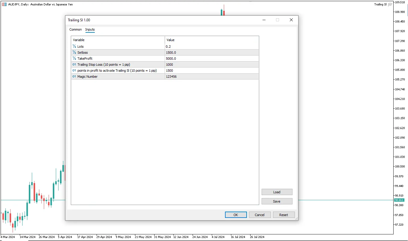 دانلود رایگان اکسپرت Trailing Stop Loss حرفهای برای متاتریدر 5