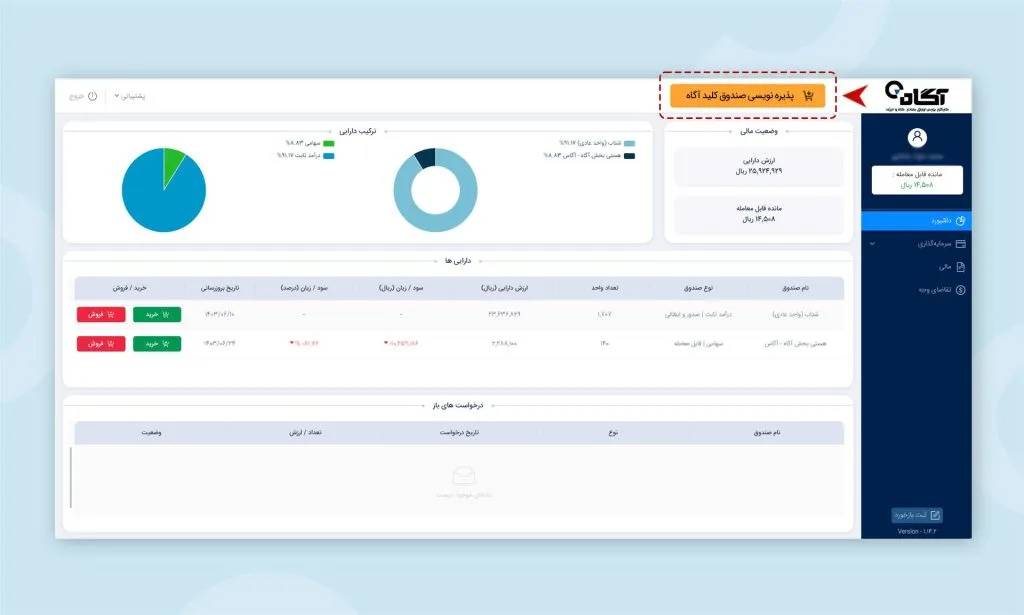 راهنمای جامع خرید صندوق کلید آگاه از سامانه آساتریدر و اینوست
