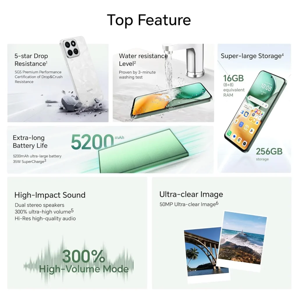  معرفی و بررسی گوشی موبایل HONOR X8b