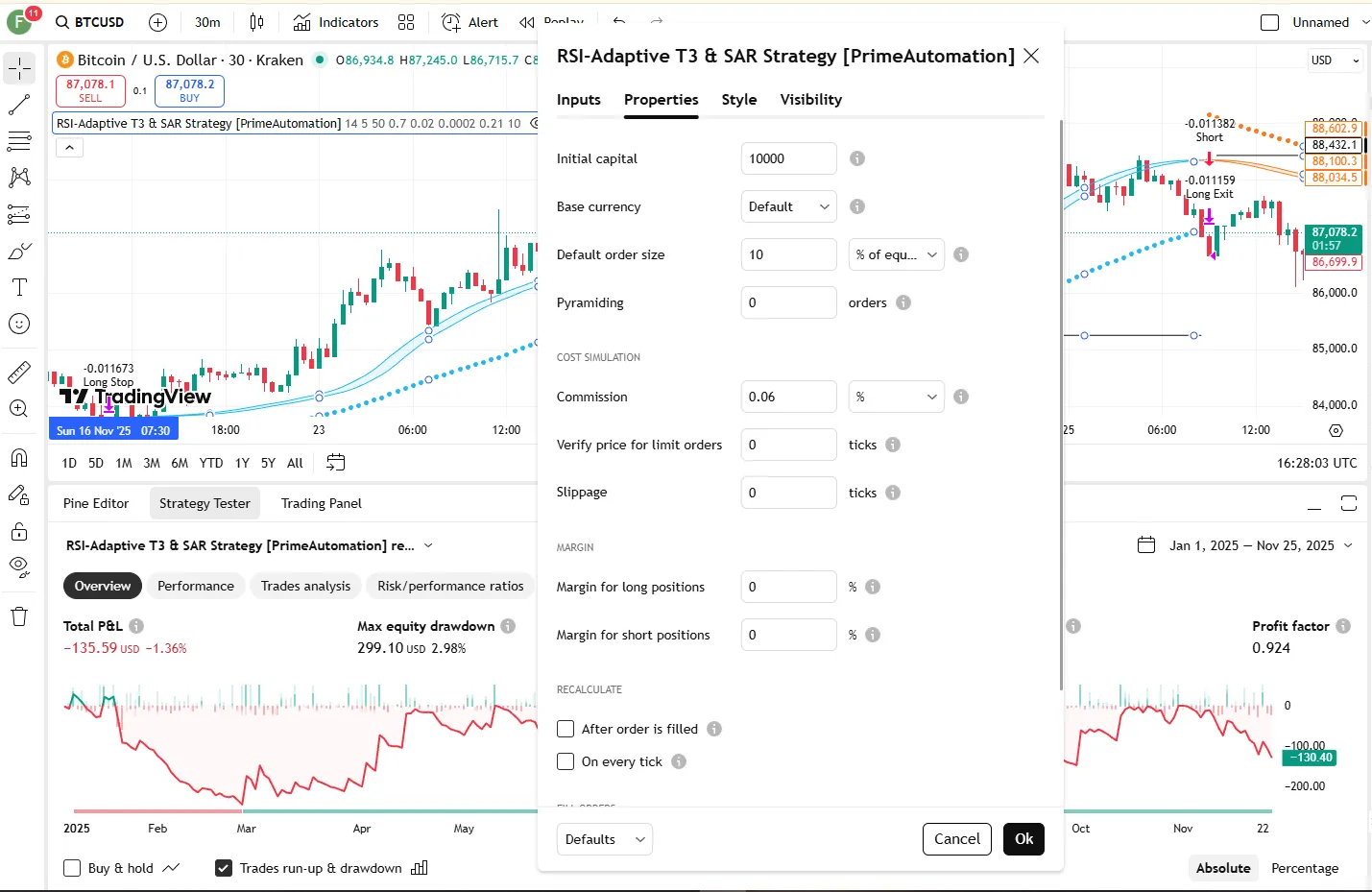 تنظیمات اندیکاتور
