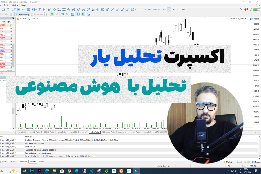 تحلیل سهام با هوش مصنوعی کاملا رایگان با اکسپرت تحلیل یار مخصوص بورس و فارکس