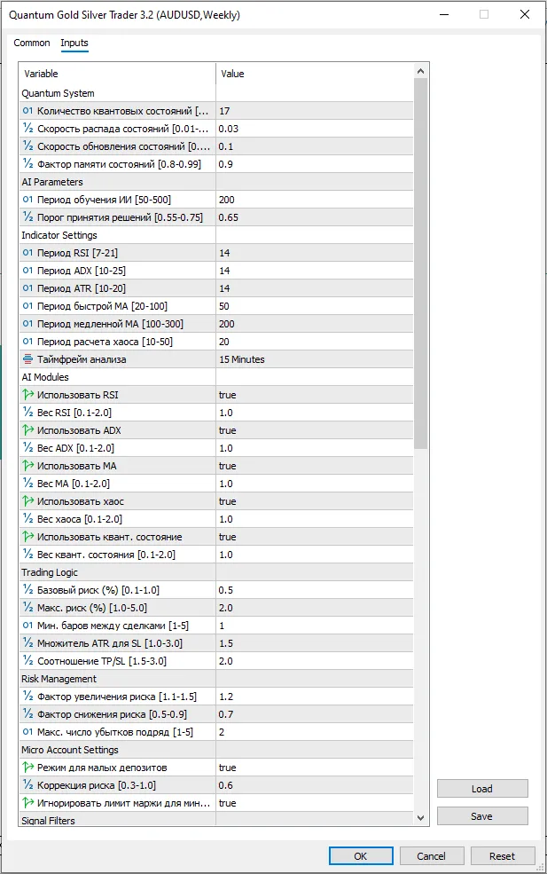 دانلود رایگان اکسپرت ادوایزر هوشمند طلا و نقره :Quantum Gold Silver Trader