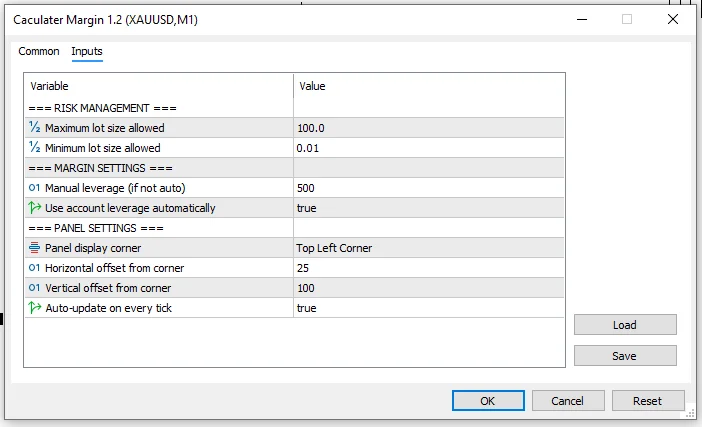 Calculator Margin