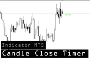 دانلود رایگان اندیکاتور Candle Close Timer کندل تایم برای متاتریدر ۵ ابزار زمان‌بندی دقیق کندل‌ها برای فارکس