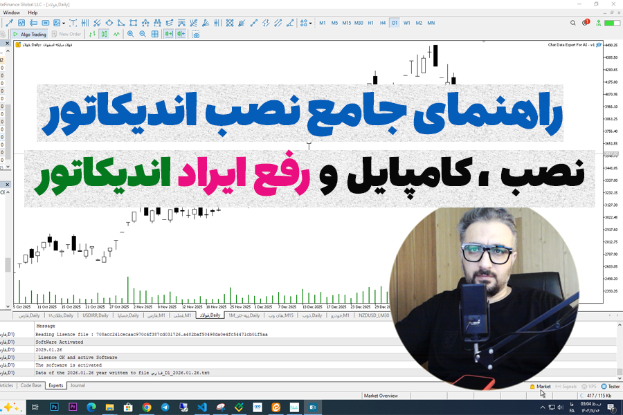 آموزش جامع شیوه نصب اندیکاتور ،کامپایل گرفتن و رفع ایراد اندیکاتور ها در متاتریدر 4 و 5