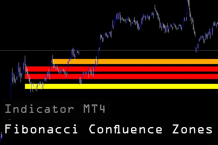 دانلود اندیکاتور Fibonacci Confluence Zones ابزاری حرفه‌ای برای شناسایی نواحی هم‌پوشانی سطوح فیبوناچی برای متاتریدر 4 در بازار فارکس