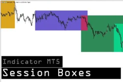 دانلود اندیکاتور DVN Session Boxes نمایش بصری محدوده معاملاتی Sessionهای اصلی برای متاتریدر 5 در بازار فارکس MT5