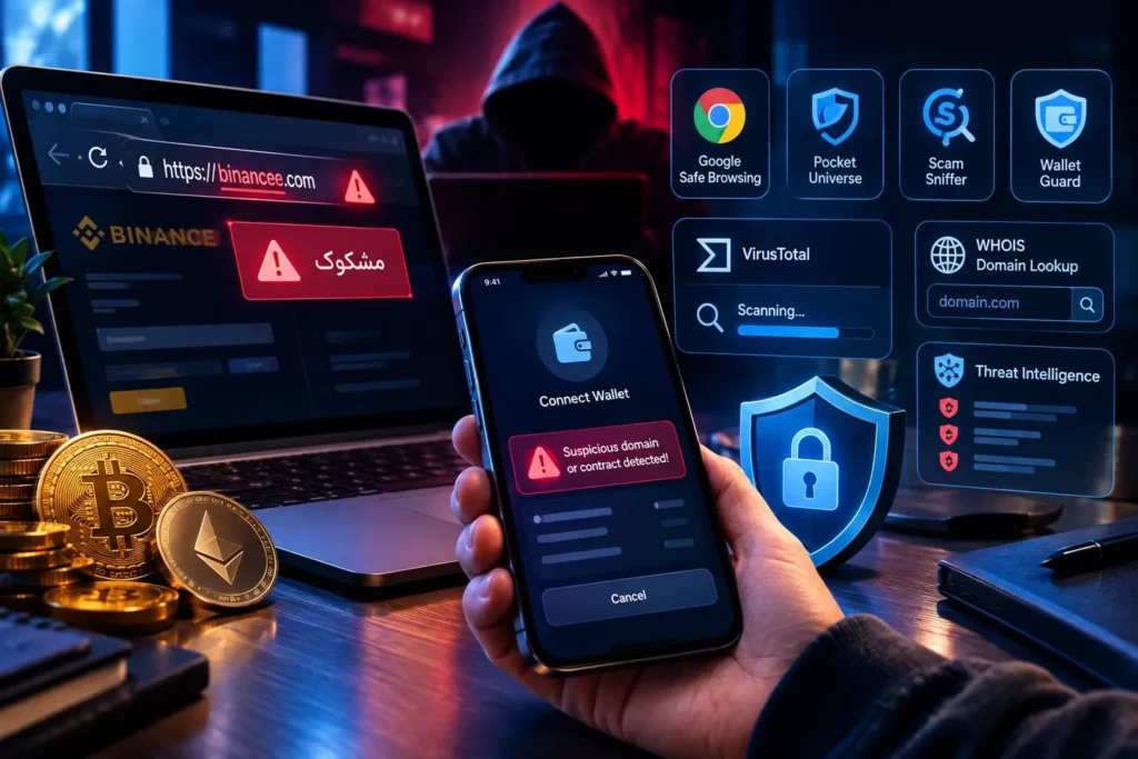 ابزارهای کمکی برای شناسایی دامنههای مشکوک