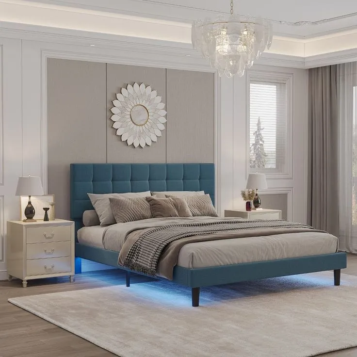 تخت خواب دو نفره مدل اسمان سایز 200x180 سانتی متر