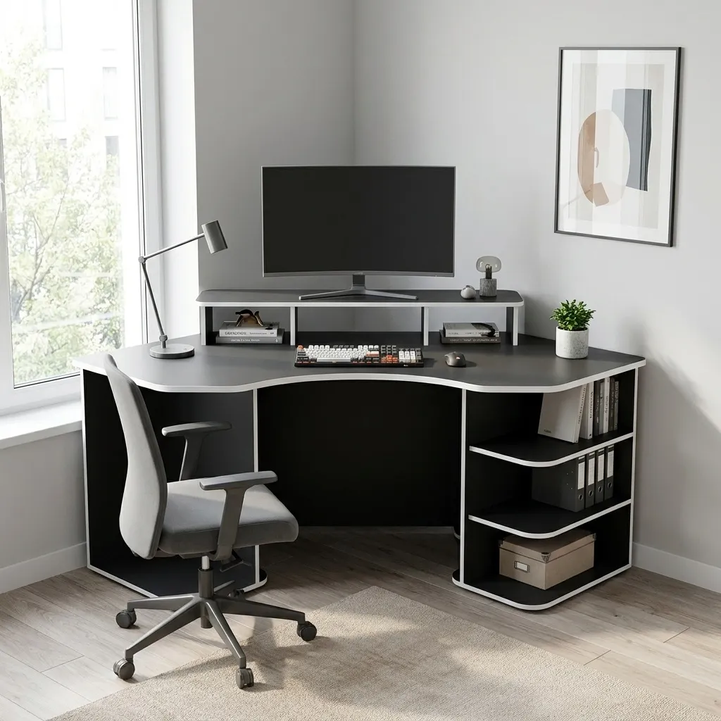 میز کامپیوتر اسمردیس مدل G127 - MDF+
