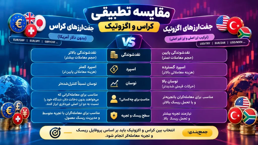 مقایسه تطبیقی کراس و اگزوتیک