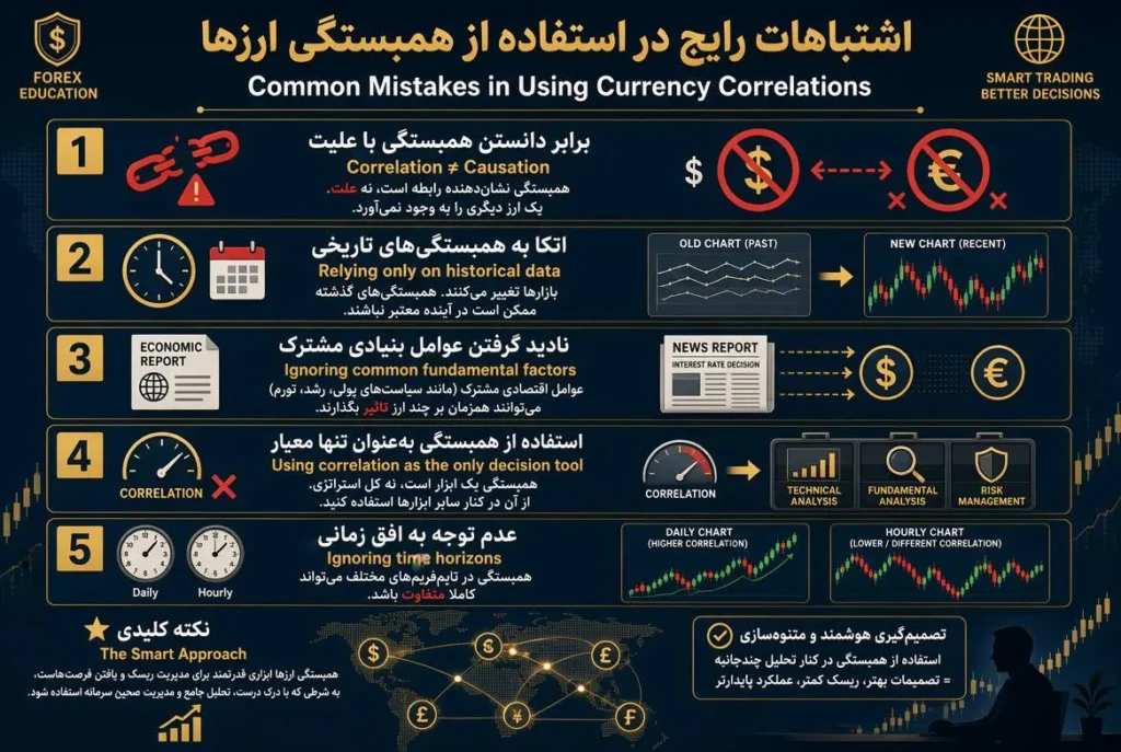 اشتباهات رایج در استفاده از همبستگی ارزها