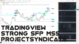دانلود اندیکاتور Strong SFP MSS  ProjectSyndicate با شناسایی نواحی مهم عرضه و تقاضای نقدینگی در تریدینگ ویو برای ارزدیجیتال