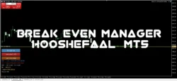 دانلود اکسپرت Break Even Manager [Hooshefaal] محاسبه قیمت سر به سر (Break Even)، نمایش وضعیت معاملات باز و مدیریت خروج از معاملات برای متاتریدر 5 در فارکس