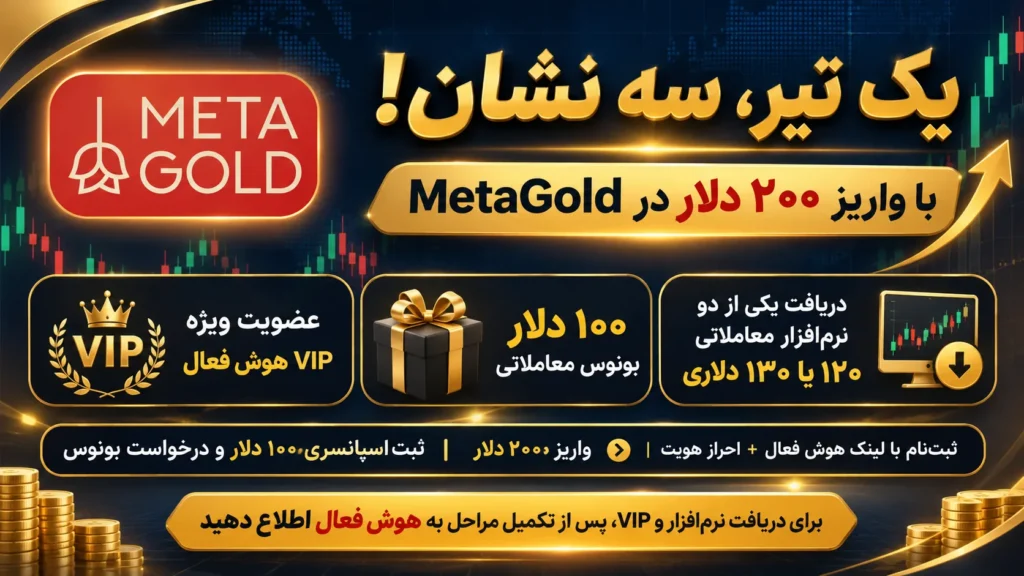 طرح ویژه همکاری هوش فعال و بروکر MetaGold؛ یک تیر و سه نشان!